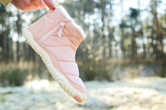 BareBoots Ruby - Stijlvolle Roze Barefoot Laarzen | Warm & Waterdicht