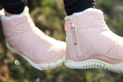 BareBoots Ruby - Stijlvolle Roze Barefoot Laarzen | Warm & Waterdicht