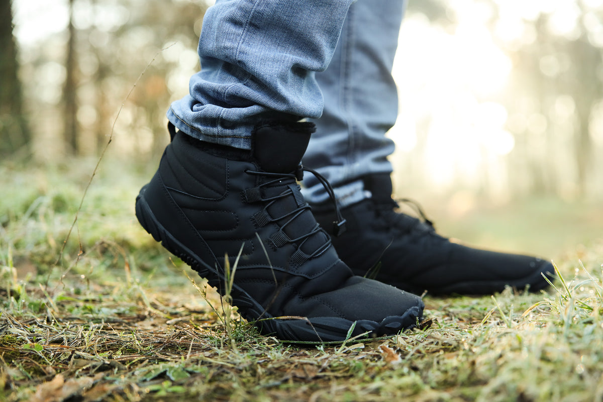 ArcticBare Onyx – Robuuste barefoot boot met extra grip en warmte | BareBasics